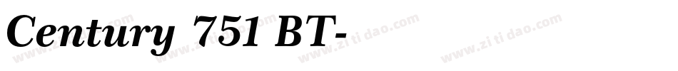 Century 751 BT字体转换